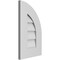Ekena Millwork Quarter Round Top Right Surface Mount PVC Gable Vent w/ 3-1/2"W x 1"P Standard Frame, 12"W x 20"H GVPQR12X2001SN - alternate 5